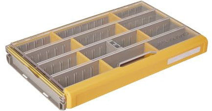 PLANO Unisex-Erwachsene Edge Professional 3700 Standard Tackle Storage Geräteaufbewahrung, Klar und Gelb