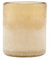 House Doctor, Kerzenständer, Mist, Hellbraun, Glas, h: 11.5 cm, Dia: 9.5 cm