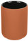 WENKO Zahnputzbecher Mod. Avellino, Keramik Zahnbürstenhalter mit Soft-Touch Oberfläche, Ø 8,5 x 11 cm, mattiert, Terracotta