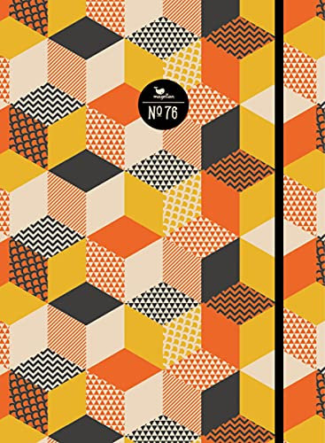Notizbuch No. 76 - Orange Cubes