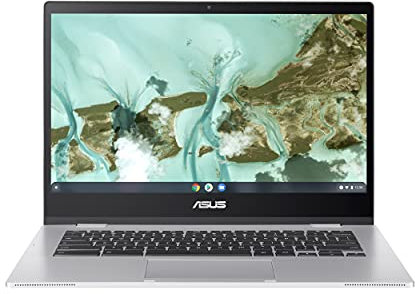 ASUS CX1400CNA-AS44FV Chromebook CX1, pantalla Full HD NanoEdge de 14 pulgadas, procesador Intel Celeron N3350, eMMC de 64 GB, 4 GB de RAM, Chrome OS, plata transparente, CX1400CNA-AS44FV