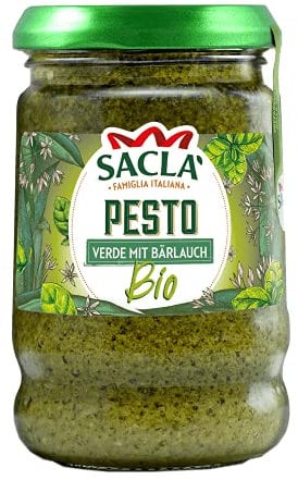Saclà Bio Pesto mit Bärlauch | Bioqualität | Nach traditioneller Art | IT-BIO-014 | 190g