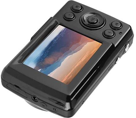 Fishawk Videocamera, registratore per Fotocamera Digitale 2MP 720P 30FPS per Esterni per Adolescenti Bambini per Principianti(Nero)