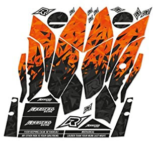 Dekor Radical Racing (orange) passend für KTM Duke 125 (2011 bis 2016)