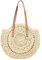 DKIIL NOIYB Straw Handbags For Women, Summer Beach Hollow Straw Bag Large Capacity Handwoven Crossbody Straw Bags With Inner And Pocket Round Woven Purse Tote Bag