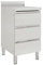 Chenshu Gastro-Küchenschrank mit 3 Schubladen, Edelstahl Arbeitsschrank, Arbeitstisch, Edelstahl Schrank, Pizzatisch, Grillschrank Outdoor, Edelstahl