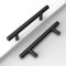 Amerdeco 10 Piezas Tiradores de Cocina 96mm Negro Para Armarios y Cajones - Manillas de Acero Inoxidable Para Muebles y Puertas