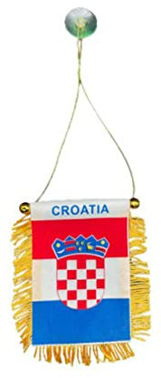 Kroatien Wimpel mit Saugnapf Flagge Auto Flagge Croatia