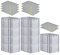 PROREGAL SparSet 10x Eurobox NextGen Grip mit Auflagedeckel & 4 gelben Schiebeschnappverschlüssen, HxBxT 32x40x60cm, 65 L, Grau, Griffe geschlossen, Eurobehälter, Transportbox