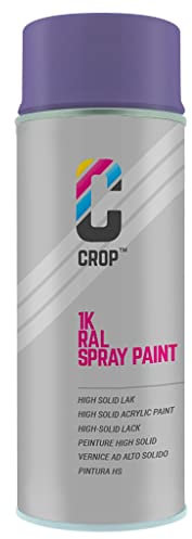 CROP Spraydose RAL 4005 Blaulila - Matt - 400ml - Lackspray Lila - 100% farbecht - Schnelltrocknend - Innen & Außen - RAL4005