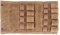 XHTLLO Gewürzflaschentasche, Canvas, Langlebig, Reißfest, Leicht, Gewürzbeutel Zum Kochen, 9 Einzelne Taschen, Faltbares Gewürzset, für Camping, Grillen, Picknick(Khaki)