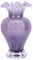 OliRuiM Violette Vase aus geblasenem Glas – einzigartige Kunst-Dekor-Vase mit breiter Öffnung für Heimdekoration, Esstisch, Wohnzimmer, Eingangsbereich, Küche
