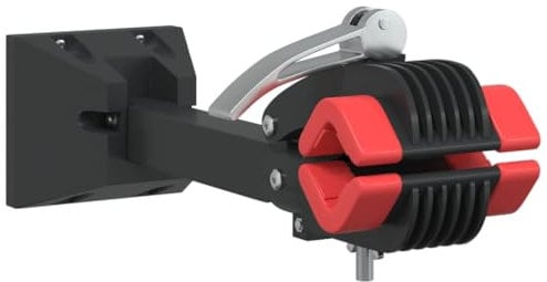 vidaXL Bicycle Repair Stand Wall Mounted Folding Red Black Steel