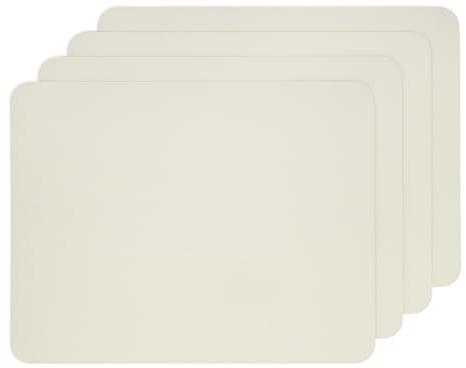 Ehrenkind® Platzset Kinder – Made in Germany Abwaschbares Tischset aus 100% PE, Eva-PP-Film, rutschfest und BPA-frei – Perfekte Tischunterlage für Mahlzeiten | 54x42 cm | 4-er Set | Salbeiweiß