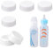 6pcs Bottle Caps for Dr. Brown's & Medela Bottles, Reliable Narrow BPA Free Travel Bottle Cap with Sealing Gasket Storage Bottle Lids Replacement Parts Bottle Accessories(White)