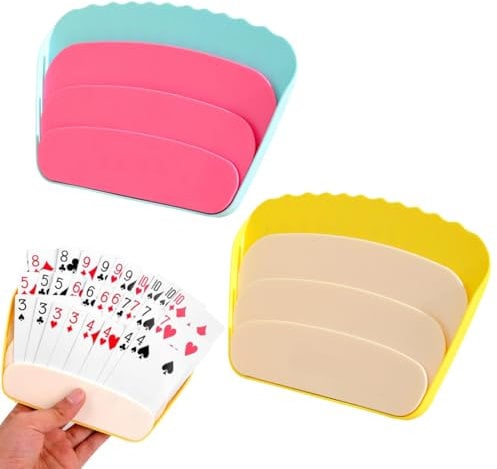 Kartenhalter Kinder, Kartenhalter für Kinder, 2 Stück Spielkartenhalter für Behinderte Senioren, Spielkartenständer ohne Hände