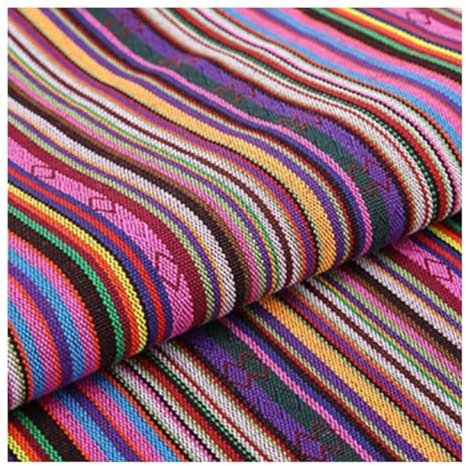 AMateschitz Vintage Jacquard Stoffe Ethnischer Stil Patchwork Stoffe Ethno Drucken Möbelstoff Exotischer Blumenmuster Dekostoffe Meterware, Für Heimdekoration Nähen Quilt DIY Lila 3M