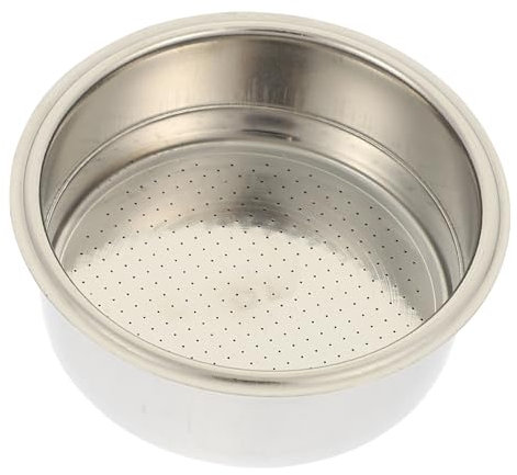 Angoily Taza De Filtro De Máquina De Café De Filtro De Malla Metálica Doble Para Expreso Taza Coladora Drenaje Para Cafetera Para Preparar Café Casa