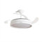 InnovaGoods® Ventilador de Techo con Aspas Retráctiles y Luz LED 72 W, 6 Velocidades, Temporizador, 3 Tipos de Luz, Mando a Distancia, Ø49-104 cm, Silencioso, Función Verano-Invierno. Blanco