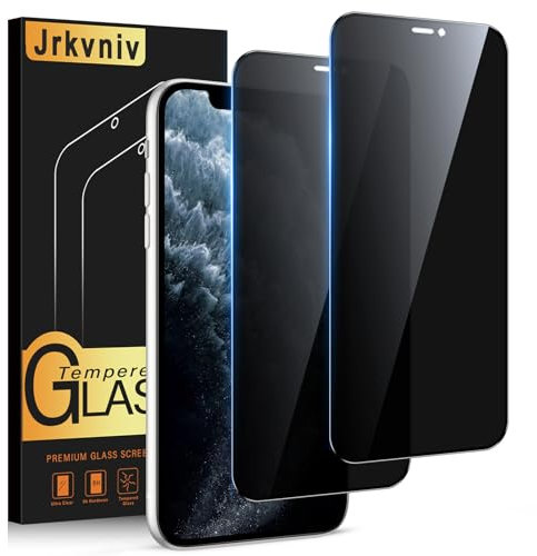 Jrkvniv Protector Pantalla de Privacidad para iPhone 11 Pro/iPhone X/iPhone XS Cristal Templado Antiespia Protectora Vidrio Película Dureza 9H Antiarañazos Sin Burbujas Privacy Protection,2 Piezas