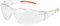 UNIVET | 513 Clear 1, Arbeitsschutzbrille, leicht und widerstandsfähig, kratzfeste Gläser, Augenbrauenschutz (EN166, EN170) Clear/Orange