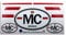 Set mit 9 Monaco-Flaggen und Buchstaben MC Auto-Landschild, laminierte Aufkleber, MioVespa-Kollektion