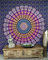 GURU SHOP Boho-Style Wandbehang, Indische Tagesdecke Mandala Druck- Blau/lila, Violett, Baumwolle, 220x210x0 cm