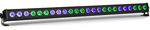 BeamZ LCB244 LED Light Bar- LED Wall Washer - 24x 4W RGBW LEDs DMX Control, Dimming for Marquee Uplighting, Effect Venue Uplighting, and Stage Wash Lighting - Perfect for Events and Parties