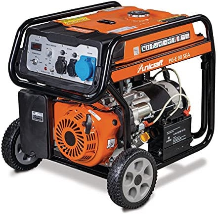 Unicraft Synchron-Stromerzeuger PG-E 90 SEA (Benzin, Tankvolumen 25 l, Antrieb AP192FBD, Handstart + E-Start, 2 x 230 V, Schuko / 1 x 230 V, 32 A) 6706090