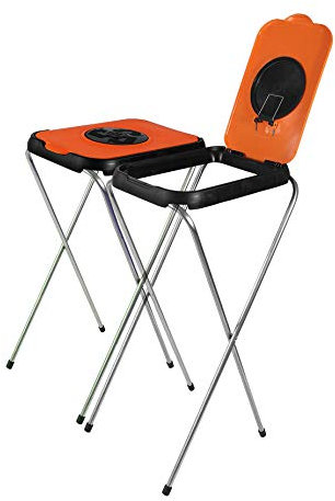 BigDean 2X Müllsackständer SwingFix ORANGE 120L Blauer Gelber Sack Einer Mülleimer Müllbeutelständer Müllsackhalter 120L