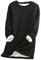 EFOFEI Frauen Baumwolle Plüsch Thermal Pullover Nette Mädchen Schule Lässig Pullover Herz Muster Langarm Pullover Teen Girls Sweatshirt Schwarz XXL