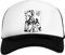 Aha Weiß Schwarz Unisex Kinder Baseball Cap Kids White Black