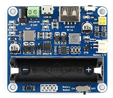 Waveshare Solar Power Management Module for 6V~24V Solar Panel Multi Protection Circuits, Solar Controller USB, MPPT Solar Charger for Low-Power IoT and Other Environmental Protection Projects