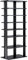 COSTWAY 7-Tier Shoe Rack, Freestanding Wooden Shoe Shelf Storage Stand, Single/Double Row Corner Shoes Organiser Unit for Home Hallway Entryway Closet (45 x 26 x 110cm, Black)