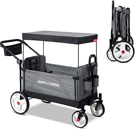 Radio Flyer City Luxe Stroll ?N Wagon - Amazon Exclusive, Grey