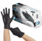 K-MART Gants jetables multi-usages en nitrile noir, non poudrés gant nitrile extra résistants - Boîte de 100 (noir, Small)