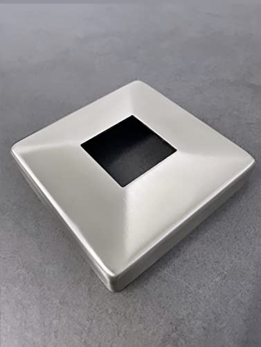 Abdeckrosette aus V2A Quadratisch für 40mm Quadratrohr