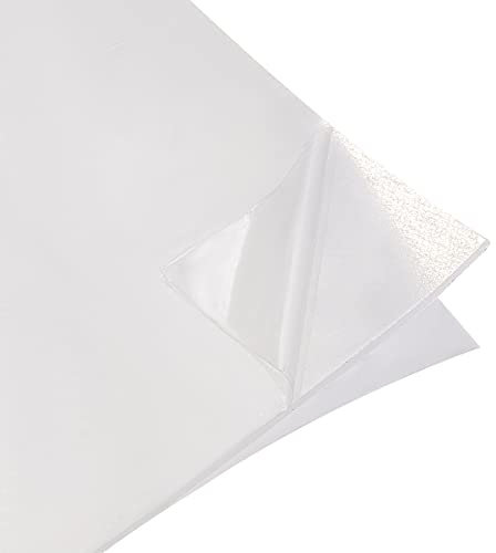 BENECREAT Plaque de Feuille de Caoutchouc de Silicone Souple, 25x25cm Feuille de Silicone Adhésive Blanche de pour Matériel de Bricolage de Joints, Soutiens, Nivellement