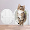 SlowTon Cat Door Interior Door - 9.4×10.8in No-Flap Kitty Door for Interior Door, Pet Doors for Small Cats up to 20 lbs,Easy DIY Setup,No Training Needed,Blocking Dog and Cat Litter Odors