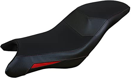 Tappezzeria Italia Sattelbezug kompatibel mit G 310 GS (17-23) Modell Thiva Komfortsystem (Rot NL)