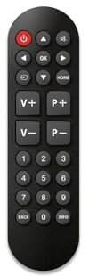 CGV | Télécommande TV Universelle Multi-Marques Fidelio Easy 5 sans PROGRAMATION à Grosses Touches spéciale Senior : télécommande pour téléviseurs Samsung, LG, Sony, Philips et PANASONIC.