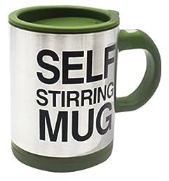 GRFIT Mugs Tasses de 400ml, Tasse à Agitation Automatique, Tasse de mélange de café et de Lait, Tasse de mélange de jus en Acier Inoxydable, Verres Tasse à café (Color : 6)