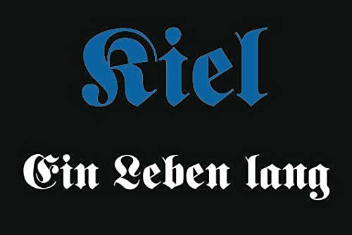 U24 Aufkleber Kiel EIN Leben lang Flagge Fahne 8 x 5 cm Autoaufkleber Sticker