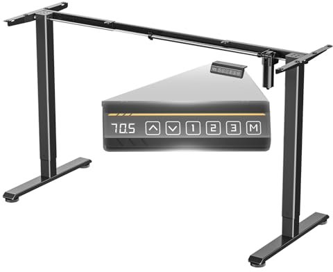 CO-Z Elektrisches Tischgestell Höhenverstellbarer Schreibtisch Schreibtischständer mit LCD Stahlfüßen mit Memory-Steuerung