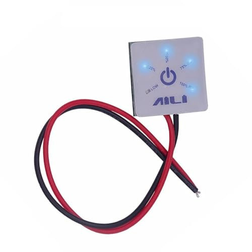 BaoFufc Panneau d'affichage de la puissance de la batterie au lithium fer phosphate acide avec compteur de puissance de batterie de moins de 11,1 V 12 V 12,6 V