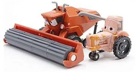 NOLLAM Gift Pixar Cars Frank and Tow Chewall 1:55 Scale Die-Cast Metal Alloy Model Cute Toy Cars Gift for Kids (Color: Set of 2)