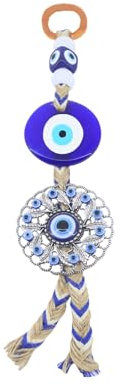 Amuleto Colgante de Pared Ojo Turco Mal de Ojo para Buena Suerte y Protección en casa (Atrapa Sueño de Ojo Turco)