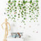 astylishome Wandtattoo Pflanzen Hängende Rebe Wandaufkleber Grün Eukalyptus Blätter Wandsticker Schlafzimmer Wohnzimmer Sofa Hintergrund Wanddeko 0410