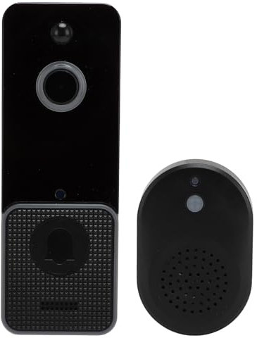 Annadue Video Türklingelkamera, 1080P 2,4 5G WiFi, Kabellose Video Türklingel mit Glocke, PIR Bewegungserkennung, 2 Wege Talk Türklingelkamera mit IR Nachtsicht für Zuhause