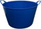 BLUE Plastic Flexi Tubs 65 Litre - Heavy Duty Flexible Storage Bucket - Multi Purpose Round Container Equestrian LARGE TUB -GARDEN -CONTAINER -FLEXIBLE STORAGE BUCKET